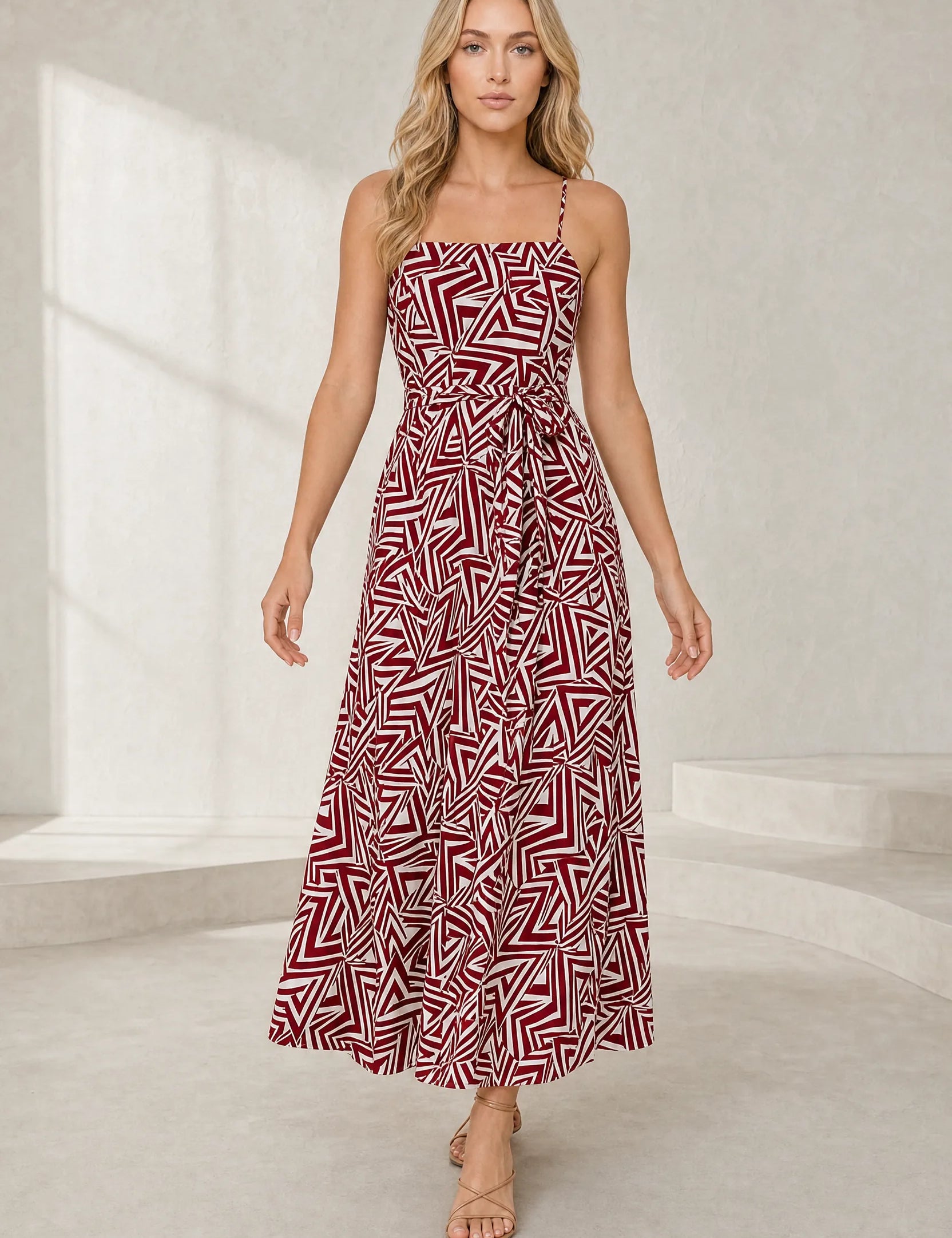 Robe longue bordeaux dos nu | Lounelle Paris