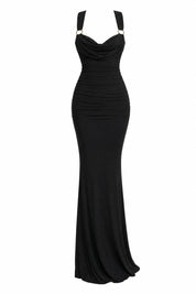 Robe longue col bénitier dos nu | Lounelle Paris