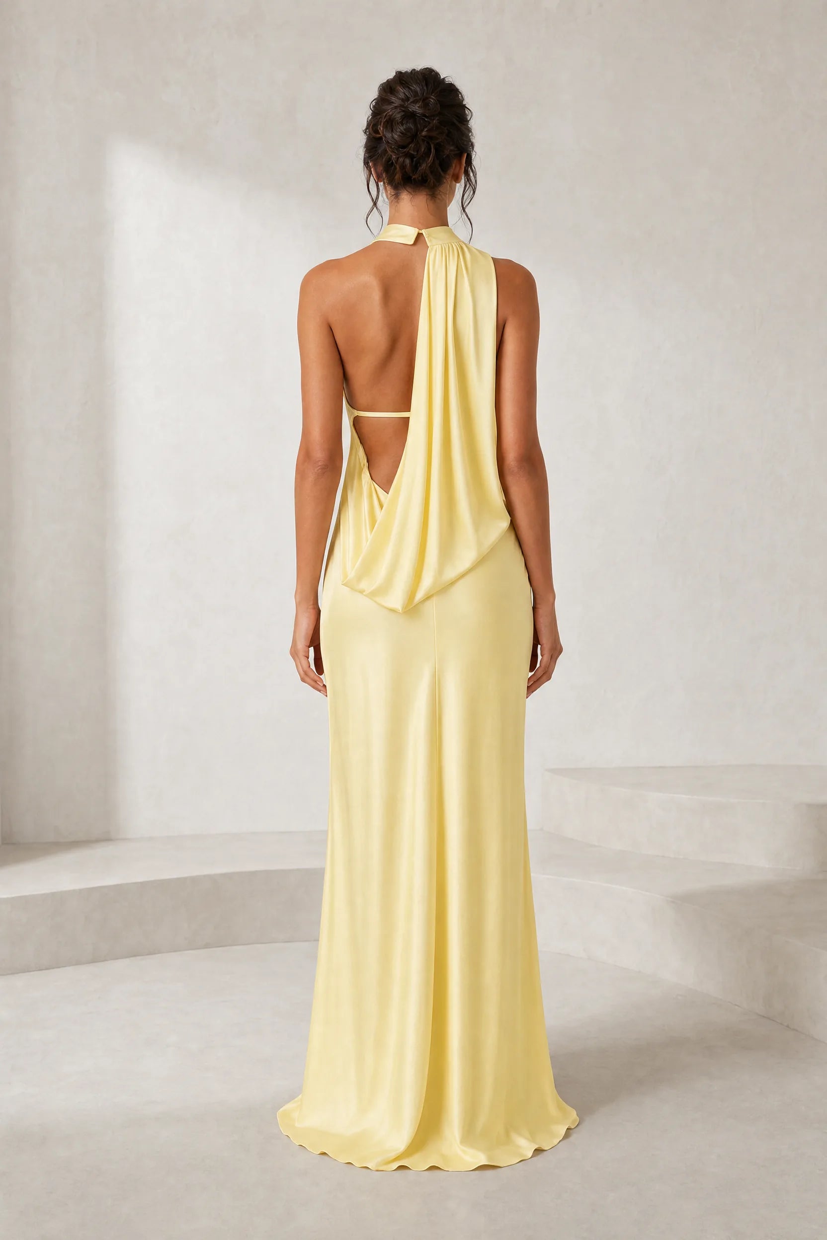 Robe longue dos nu col halter | Lounelle Paris