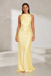 Robe longue dos nu col halter | Lounelle Paris
