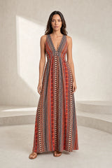 Robe longue fluide dos nu