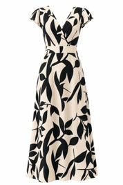 Robe longue imprimée col V | Lounelle Paris