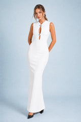 Enganliegendes Kleid mit Lochmuster