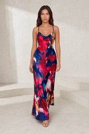 Robe longue rouge dos nu | Lounelle Paris