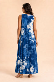 Robe longue tie-dye | Vue de dos | Lounelle Paris