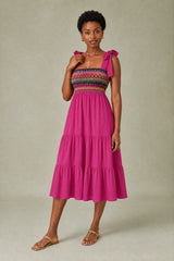Smock-Kleid mit Trägern