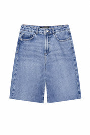 Short denim ample taille mi-haute | Lounelle Paris