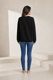 Sweat matelassé col fendu | Lounelle Paris