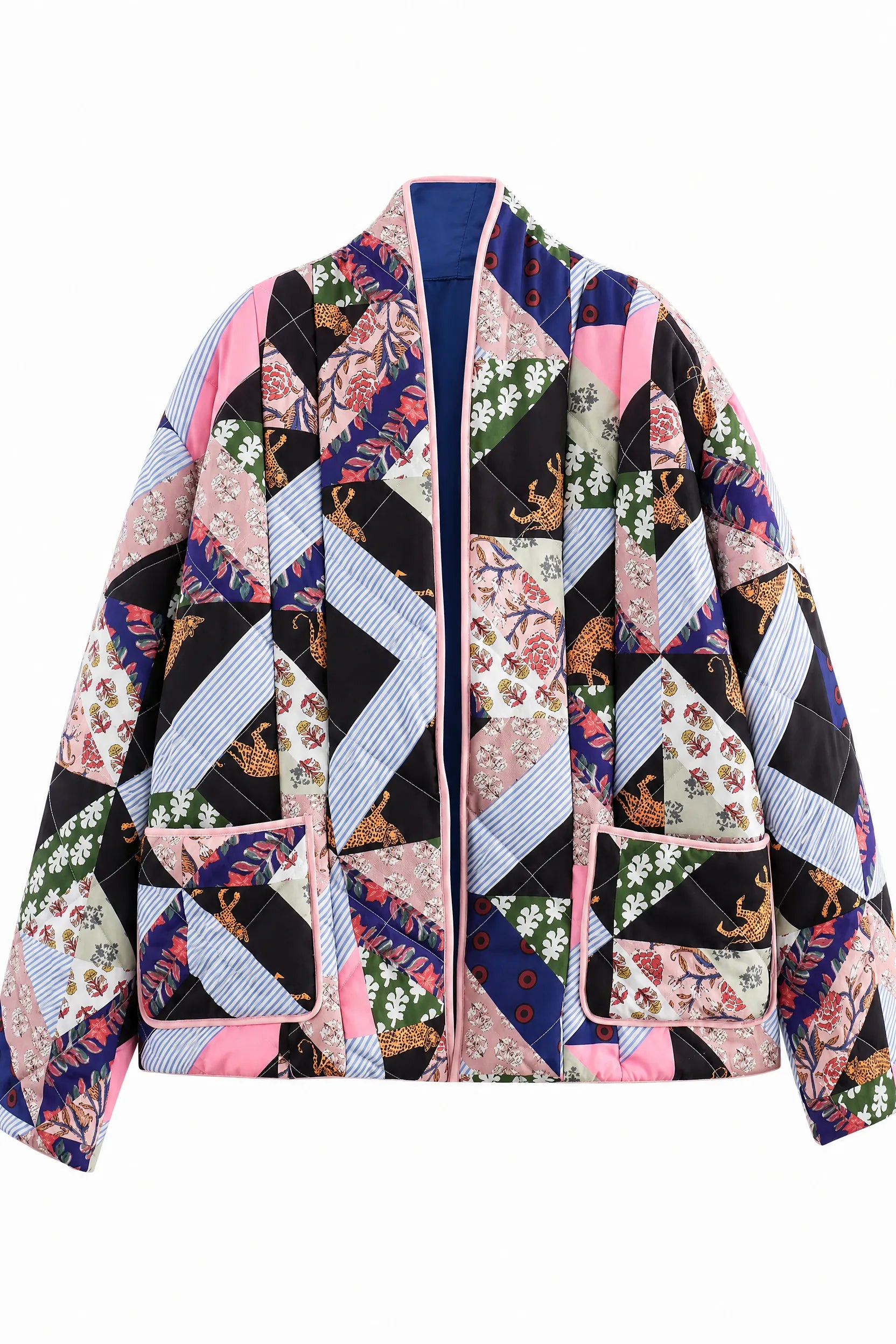 Veste matelassée imprimée ample | Lounelle Paris
