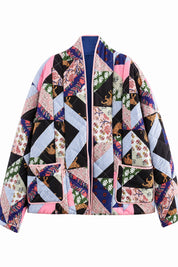 Veste matelassée imprimée ample | Lounelle Paris